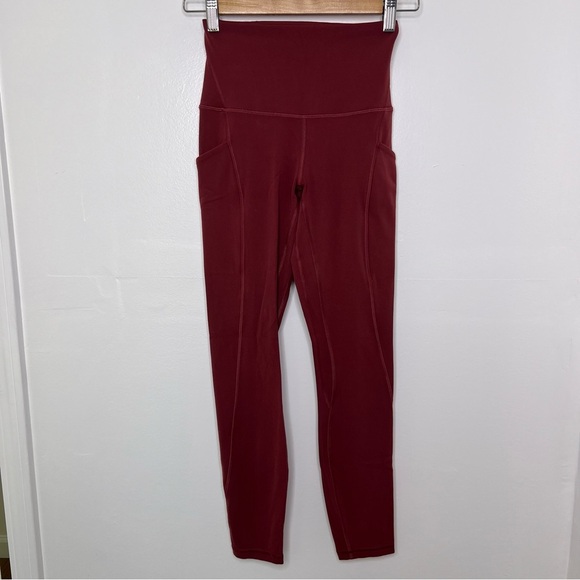 LULULEMON Mulled Wine Align High Rise Leggings 25” - Picture 2 of 7
